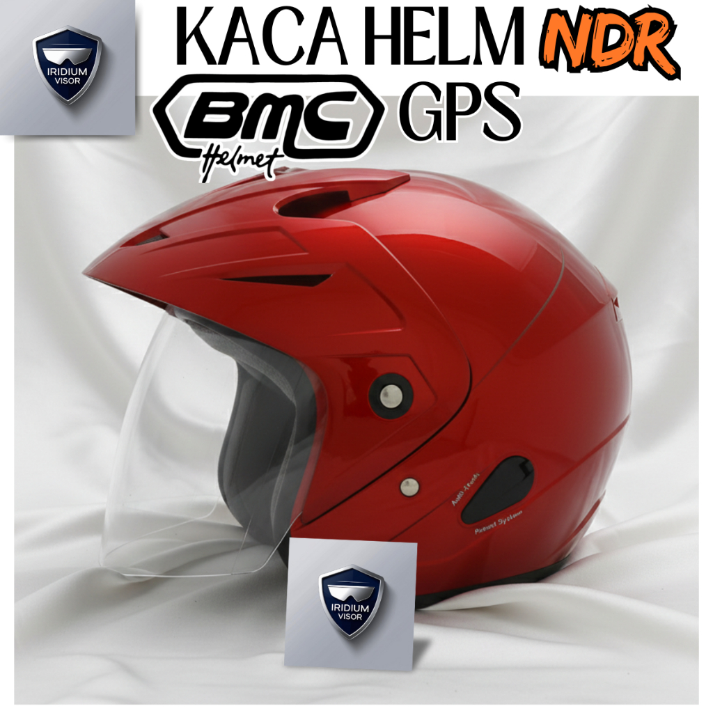 KACA HELM BMC [visor] BMC GPS by NDR iridium murah