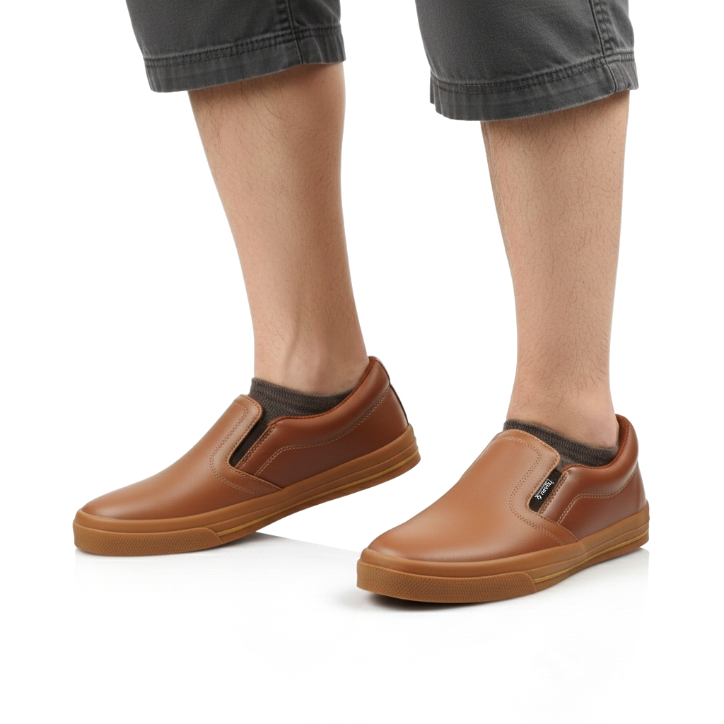 NEVIS Veloz - Sepatu Slip On Slop Pria Wanita Sepatu Casual Santai Sekolah Kerja Kasual Karet