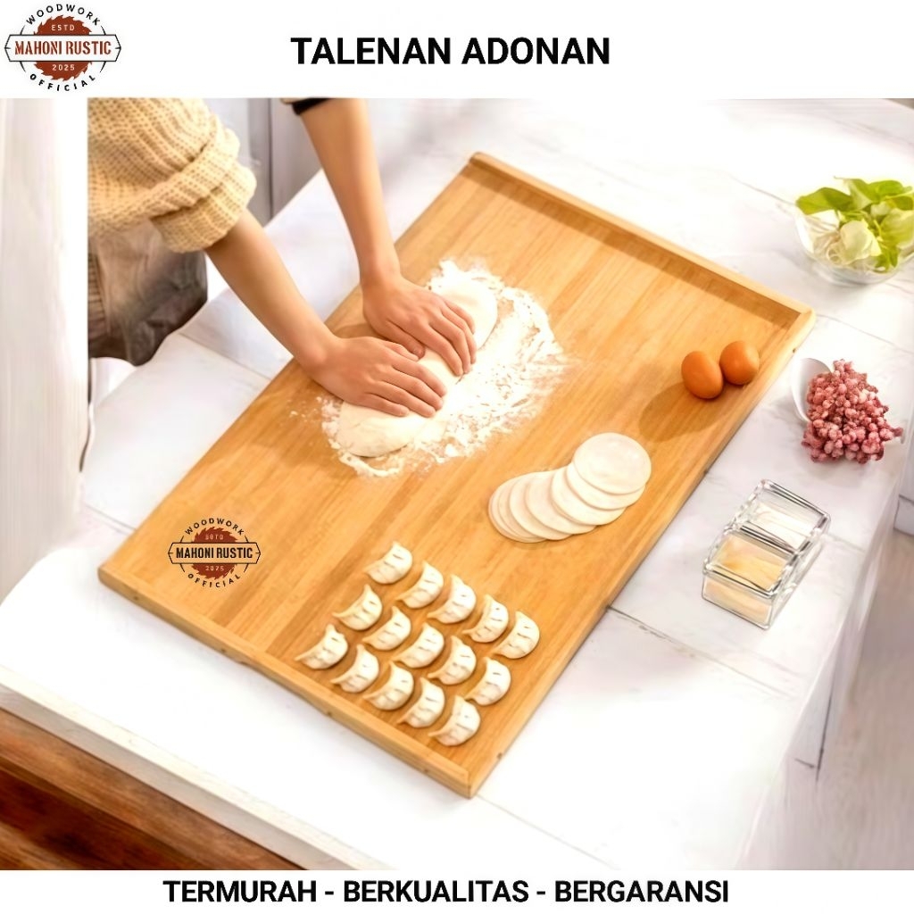 TALENAN ADONAN talenan kayu alas adonan nampan kayu
