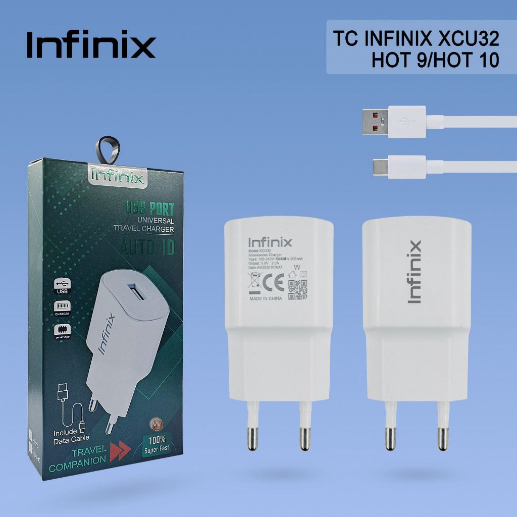 CHARGER INFINIX XCU 32 + KABEL DATA