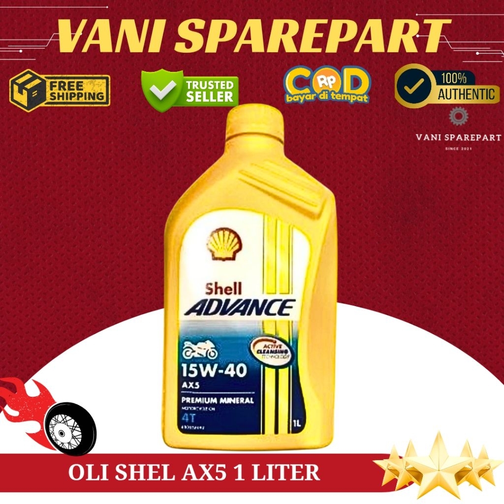 OLI SHELL ADVANCE AX5 15W 40 1 LITER