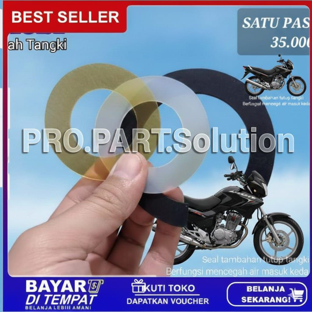 Seal Tutup Tangki Motor Anti Bocor Rembes Megapro Tiger Verza GL Pro CB Vixion Old New Tangki Bensin