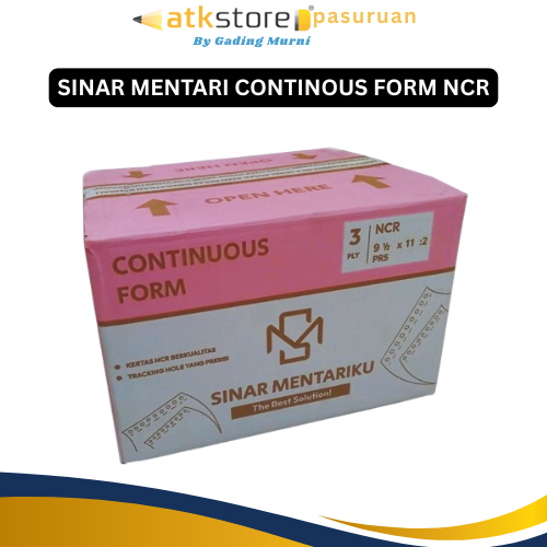 Kertas NCR Mentari 3Ply Prs / Continuous Form 3Ply Bagi 2