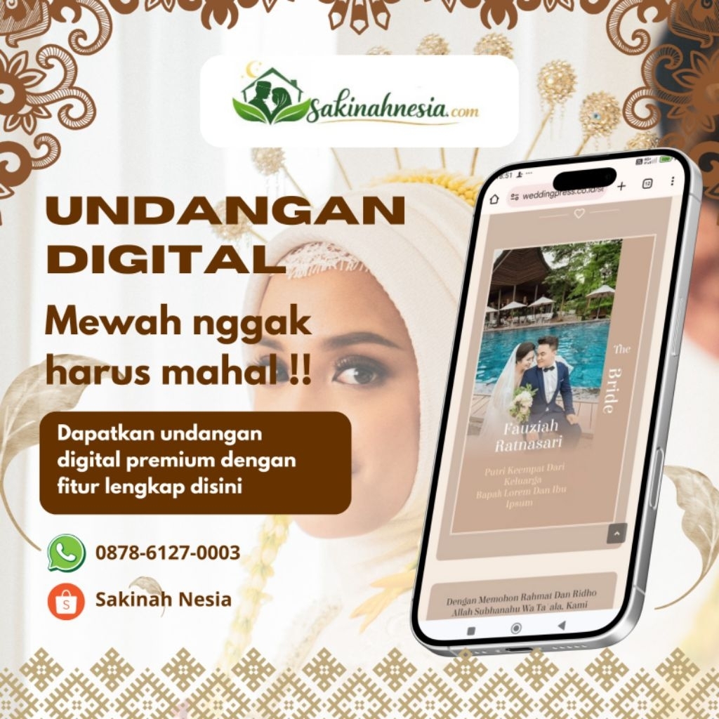 Undangan Pernikahan Digital 3D Kekinian 2026