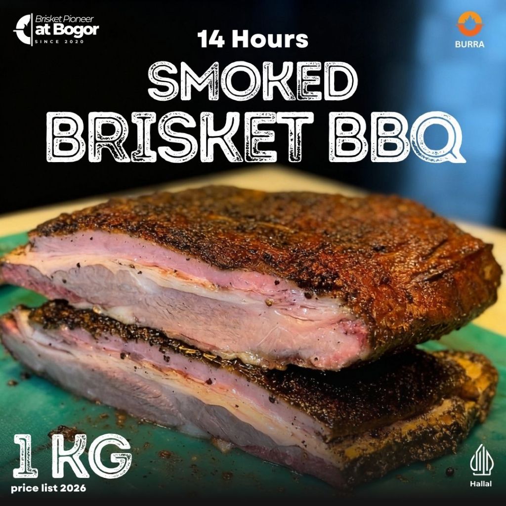 Daging Sapi Asap Brisket / Smoked Brisket BURRA 1Kg