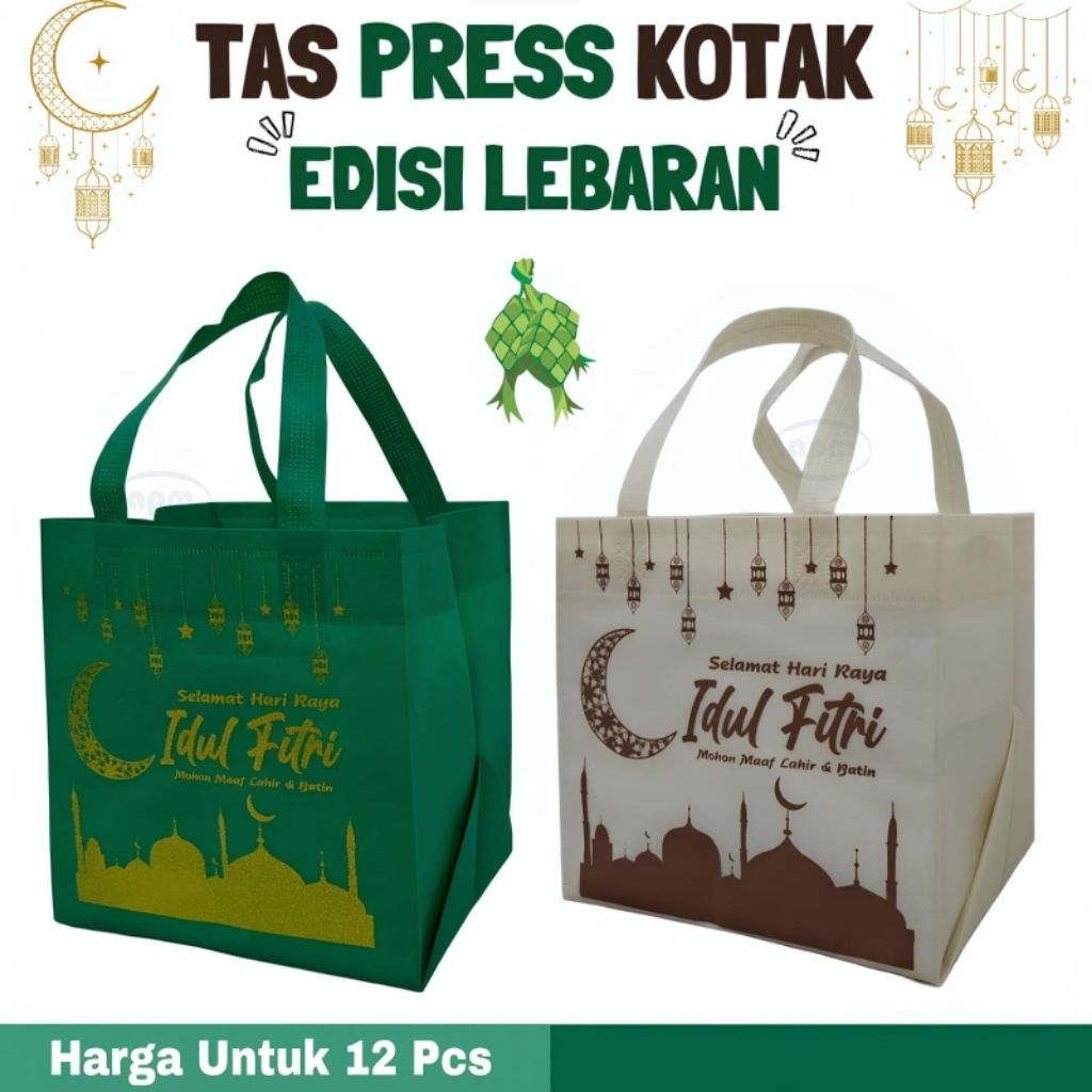 Tas Spunbond Goodiebag Kotak Kue Idul Fitri Lebaran
