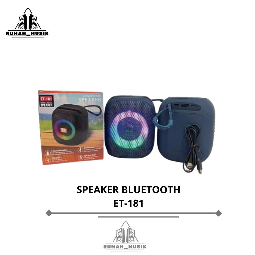 Speaker Bluetooth ET-181/Speaker Bluetooth Stand Hp ET-181 Wireless Speaker Holder Hp Mini Portable 