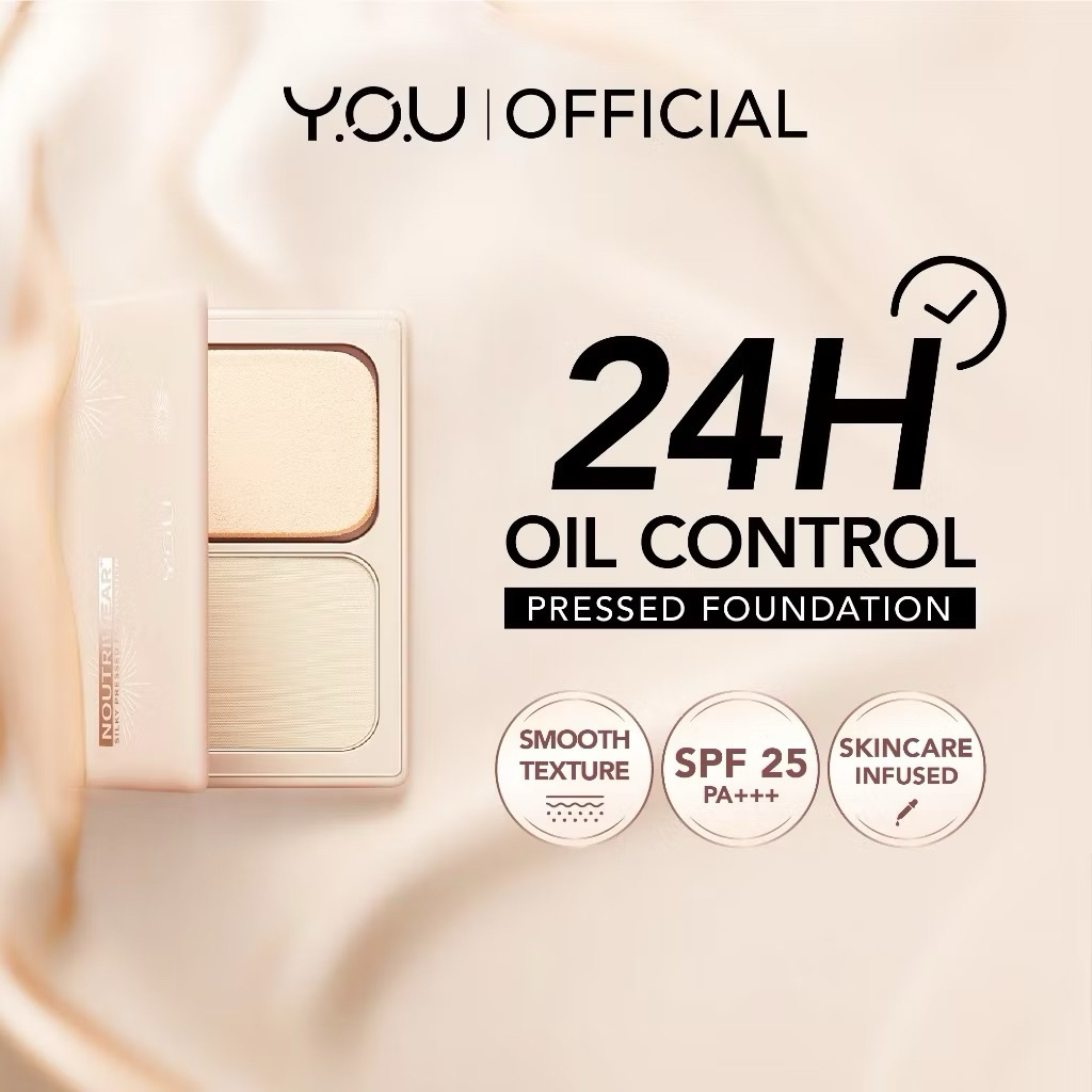 Bedak Padat YOU noutriwear silky pressed foundation