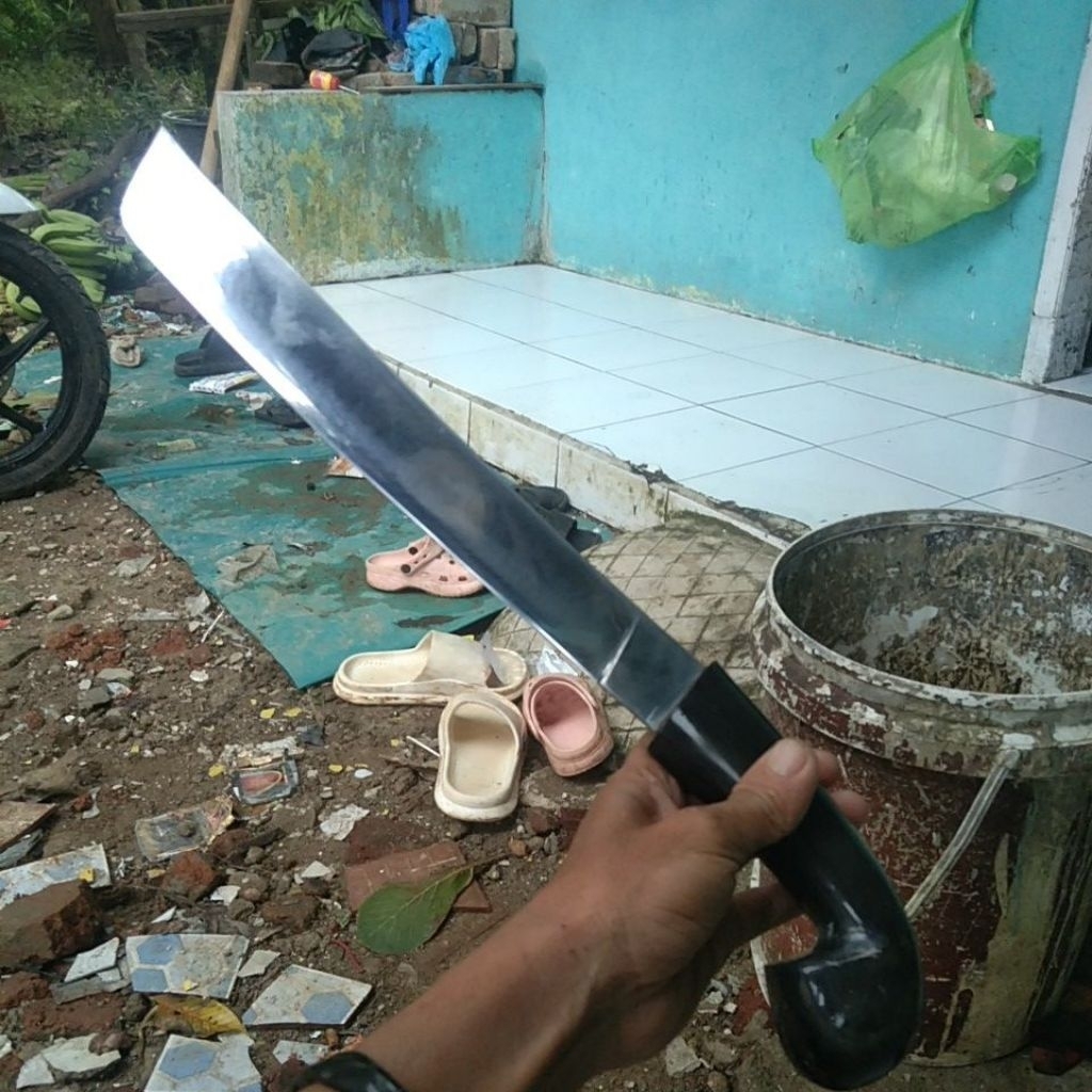 Hitam Full Tanduk golok khas Banten Termurah