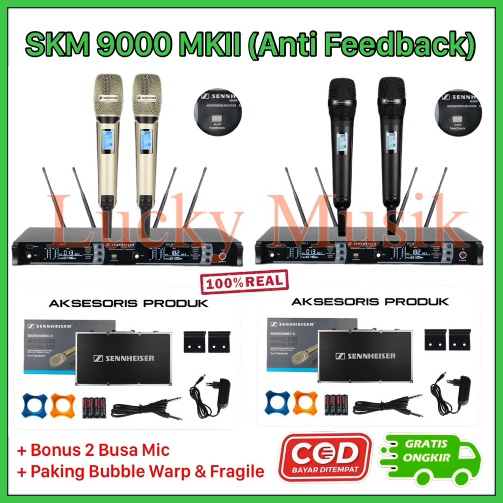 Mic wireless senheiser SKM 9000 MK II 4 ANTENA FREE HARDCASE MK II mic skm 9000 mkii mic sennheiser 