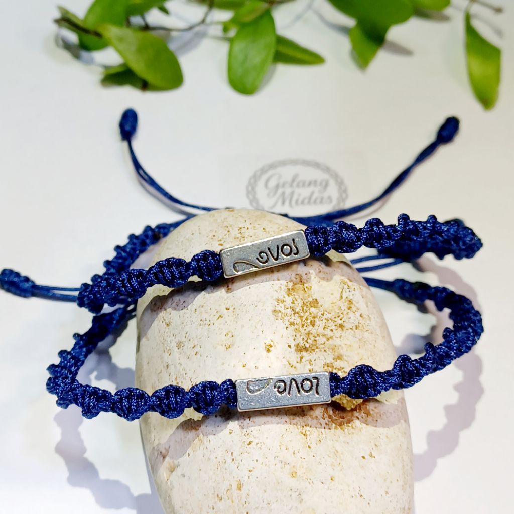 Midas Macrame gelang couple pacar LOVE.