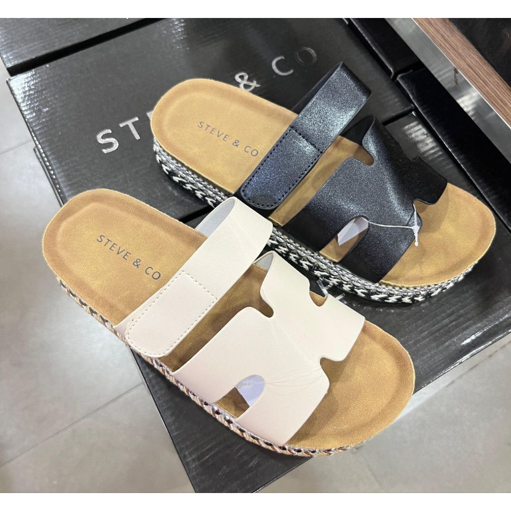 SANDAL WEDGES WANITA RINGAN NYAMAN MERK STEVE & CO