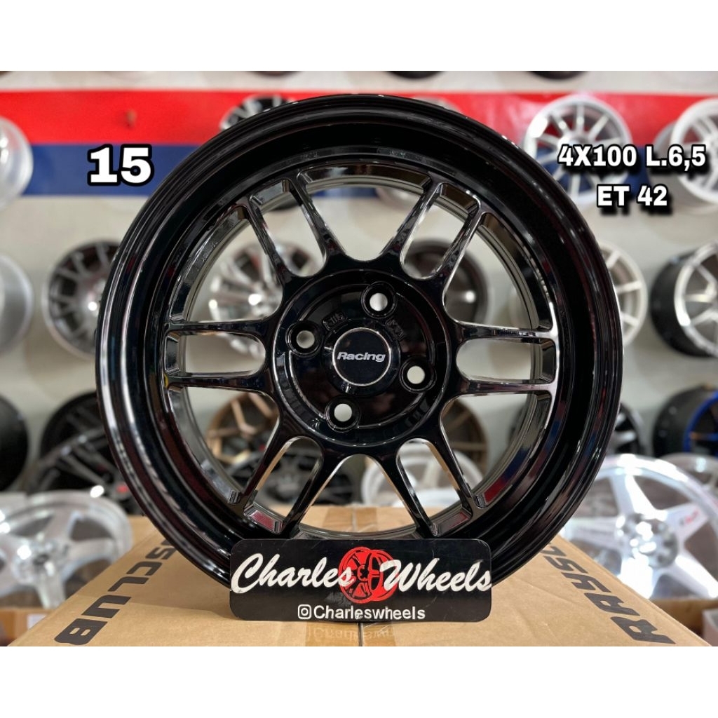 VELG BARU ENKEI RPF-1 RING 15 HITAM GLOSSY