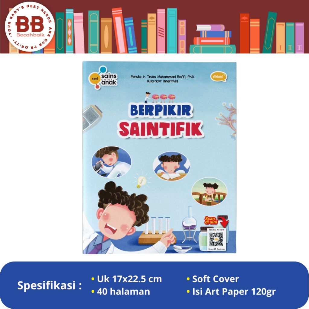 Buku Seri Sains Anak : Berpikir Saintifik Ahlan Buku Sains Anak SD