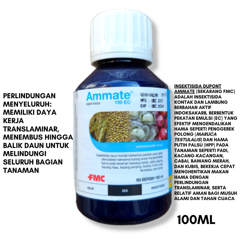 Insektisida DuPont Ammate 100 ML ORIGINAL Daya Translaminar Menembus Jaringan Daun Untuk Perlindunga
