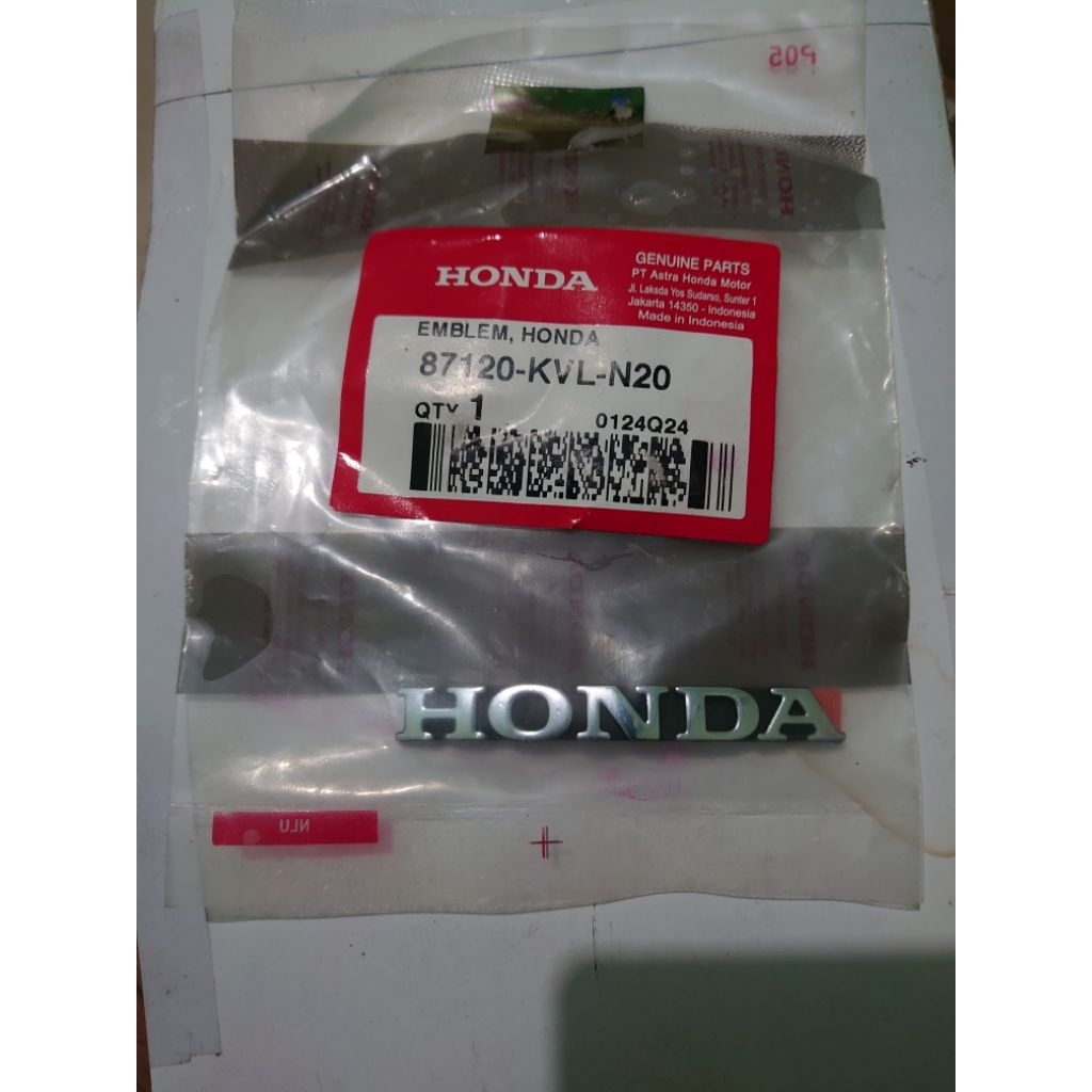 Emblem Honda Supra X 125 batok lampu depan 87120-KVL-N20