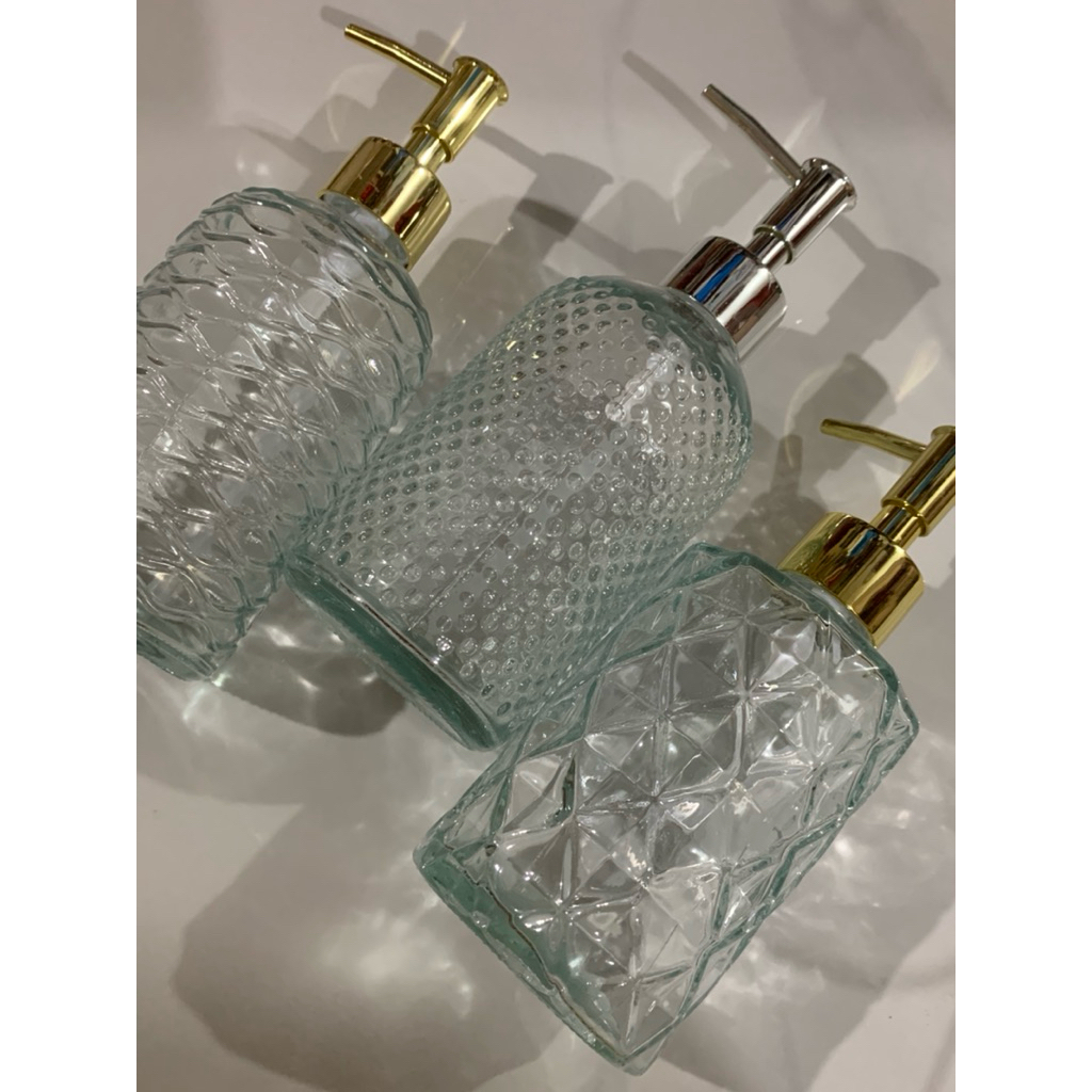 botol sampo & gelas kaca