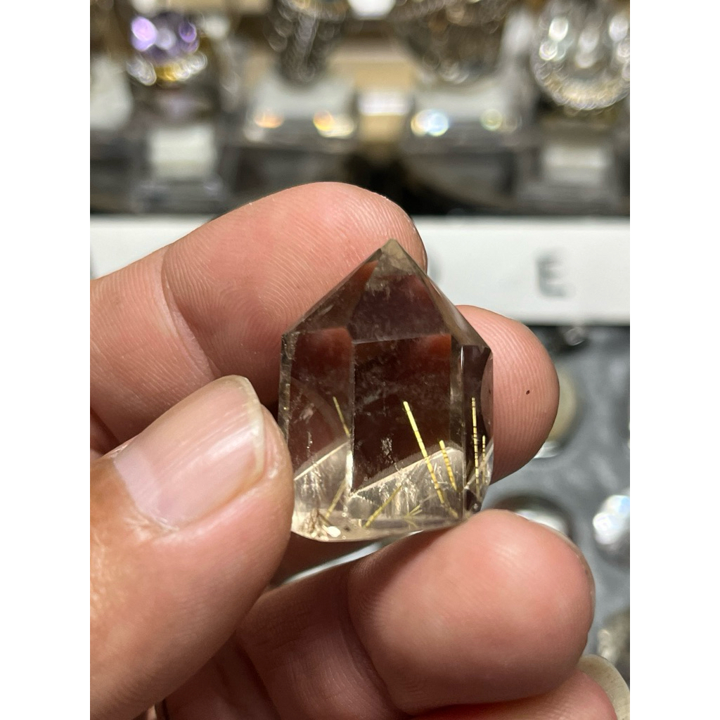 kinyang teh jarum emas/ natural smoky Quartz