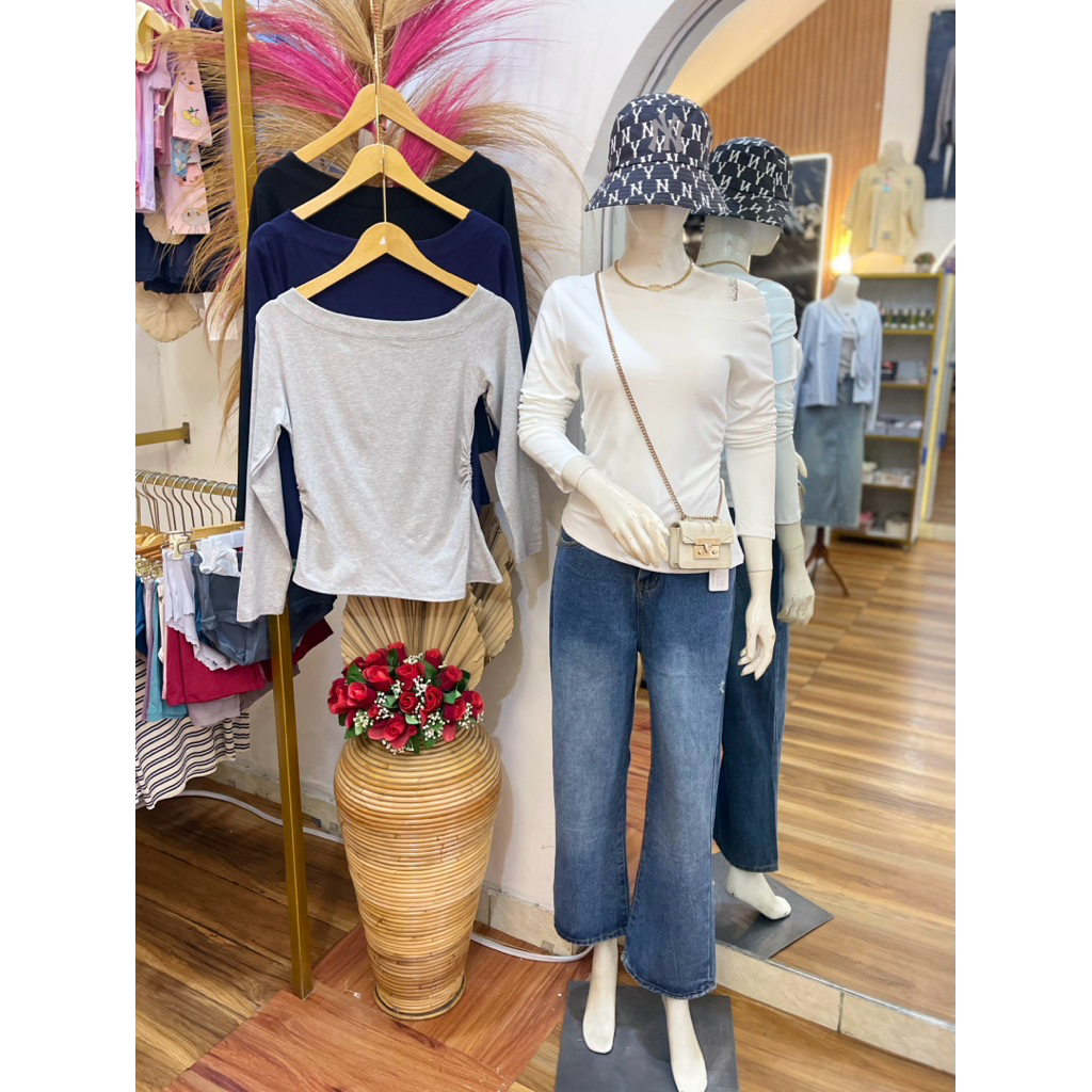 One shoulder top || atasan sabrina