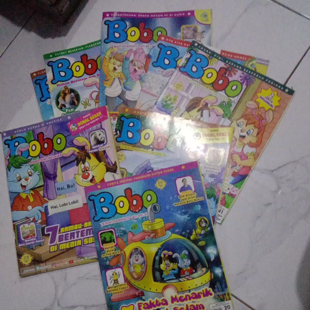 MAJALAH BOBO LAMA 1990 SAMPAI 2010,2020 CAMPUR