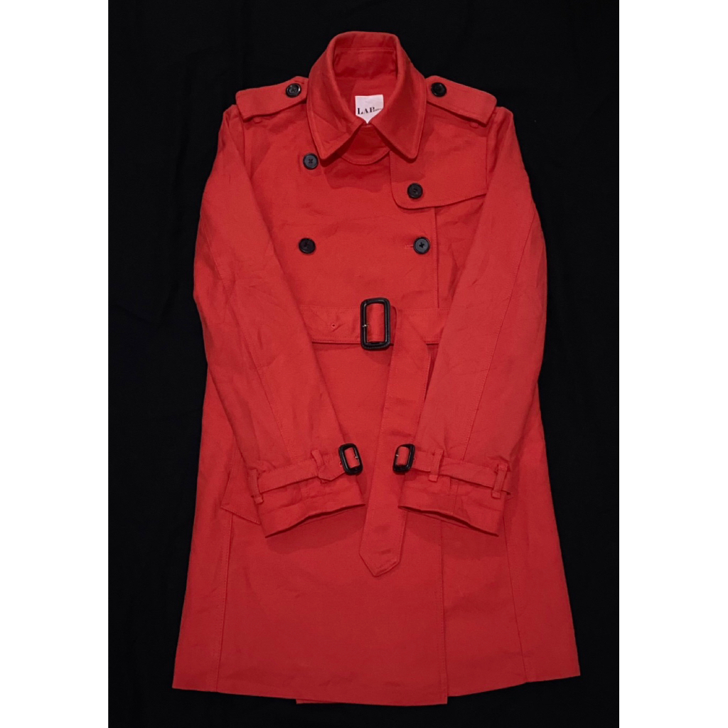 Coat Branded LAP (Los Angeles Project) (Teracota, Baru) / Coat Branded / Trench Coat Hitam