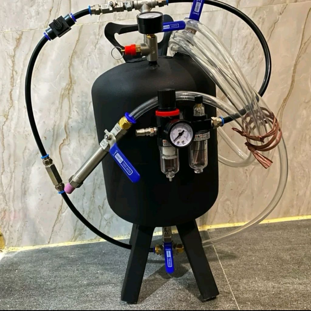 tangki sanblasting/pot blasting bonus full pasir silika