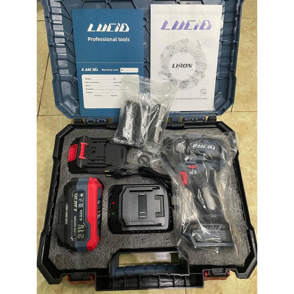 LUCID LH500 650N.M Brushless Impact Wrench 21V 4.0Ah Battery Cordless heavy duty