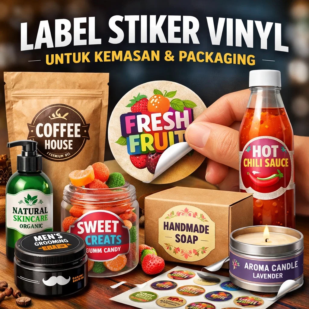 Label Stiker untuk botol Minuman & Kemasan Produk