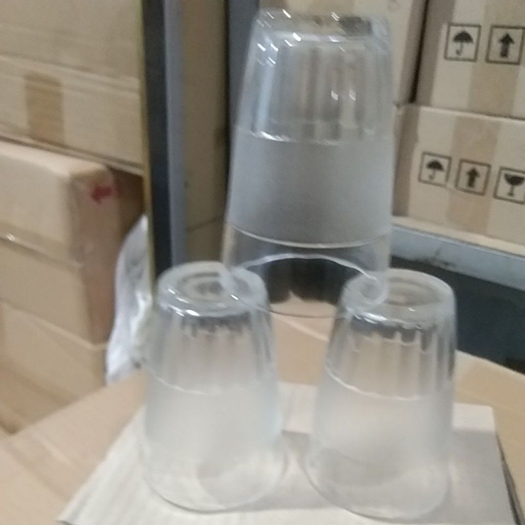 Gelas kopi model bulat 1 dus isi 6 pcs /setengah lusin