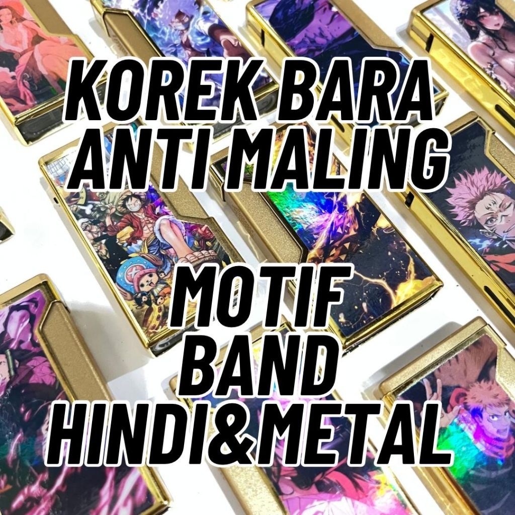 Korek Api Band The Feast Bisa Custom Gambar Sesukamu Tanpa Preorder | Anti Air Anti Angin Anti Malin