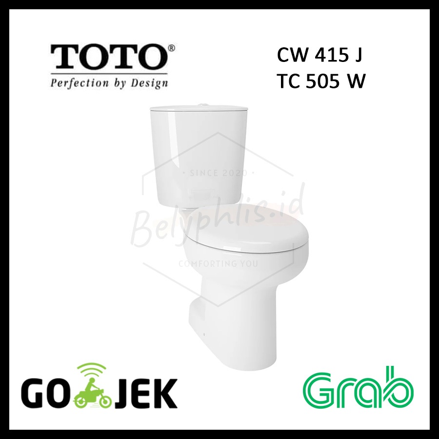 CW 415 J | CW415J | Kloset Duduk Toto Ø 30 cm | Monoblok Toto Single Flush ( BANDUNG ONLY ) | Dual F