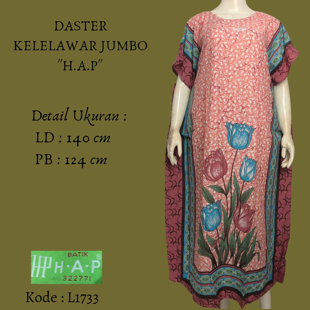 DASTER HAP KELELAWAR JUMBO / DASTE KELELAWAR JUMBO BATIK HAP
