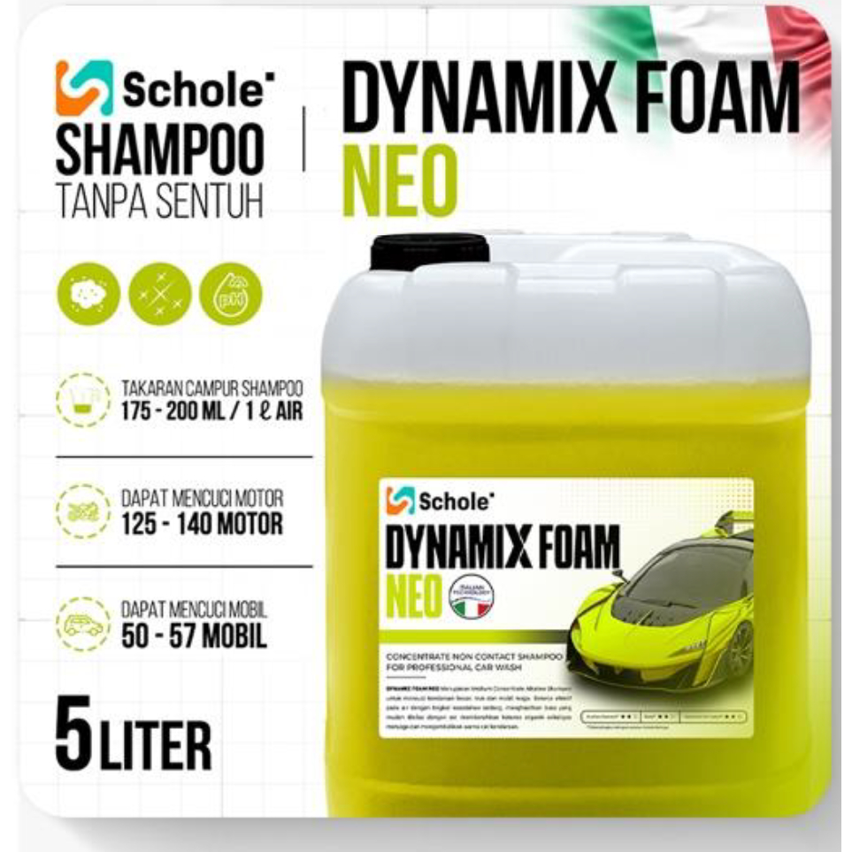 READY MAKASSAR - Schole Dynamix Foam Neo 5 Liter - Touchless Shampoo