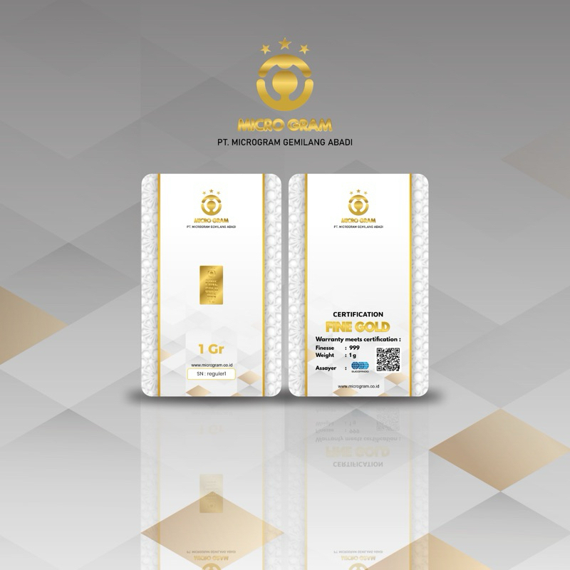 EMAS BATANG MICROGRAM 1 Gram 0.5 Gram 0.25 Gram LOGAM MULIA 24 KARAT BERSERTIFIKAT RESMI SUCOFINDO