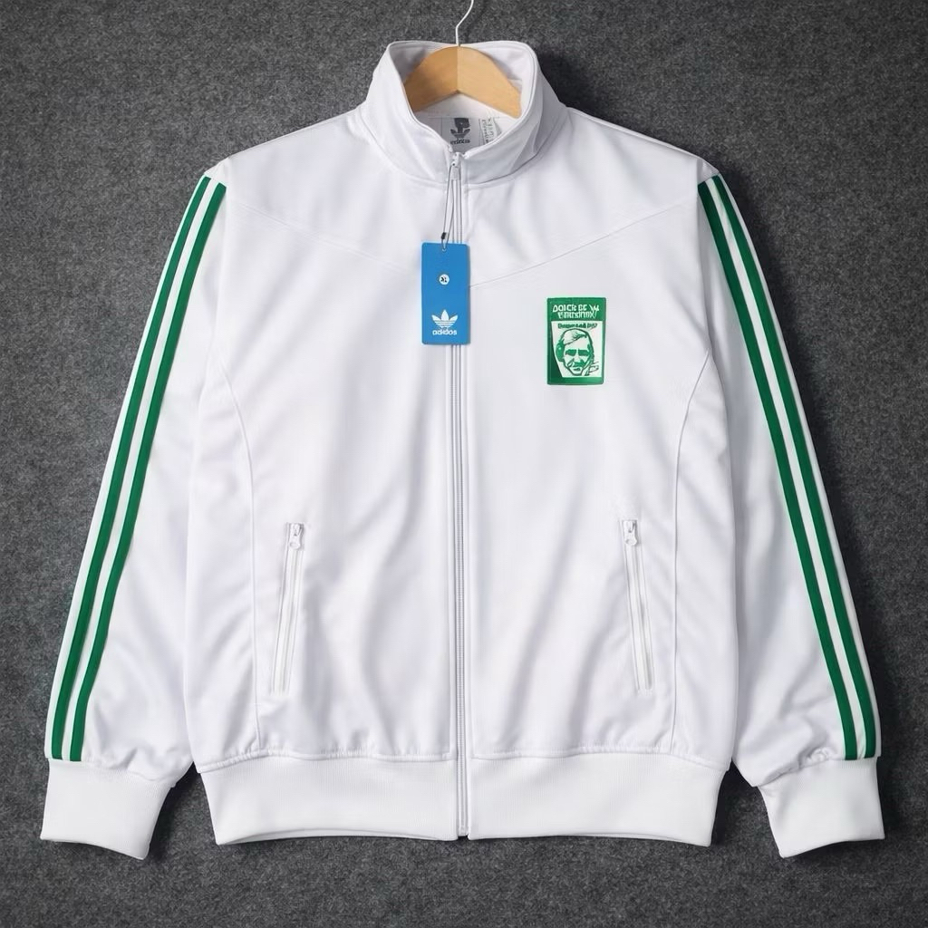 Jaket Tracktop ADIDAS Casual putih pria dan wanita fulltag label