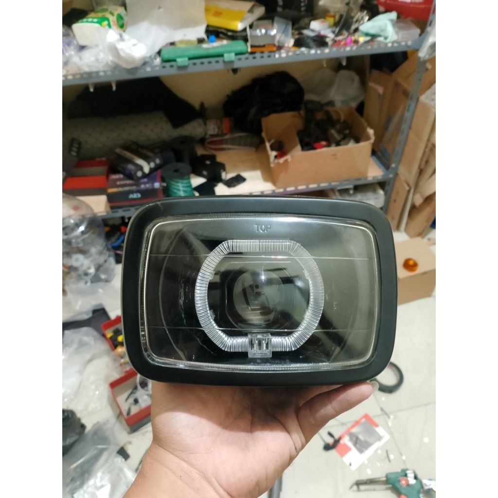 Custom biled matrik 1.5 inc di reflektor Honda win 100 old fulset headlamp PNP Honda win 100 old