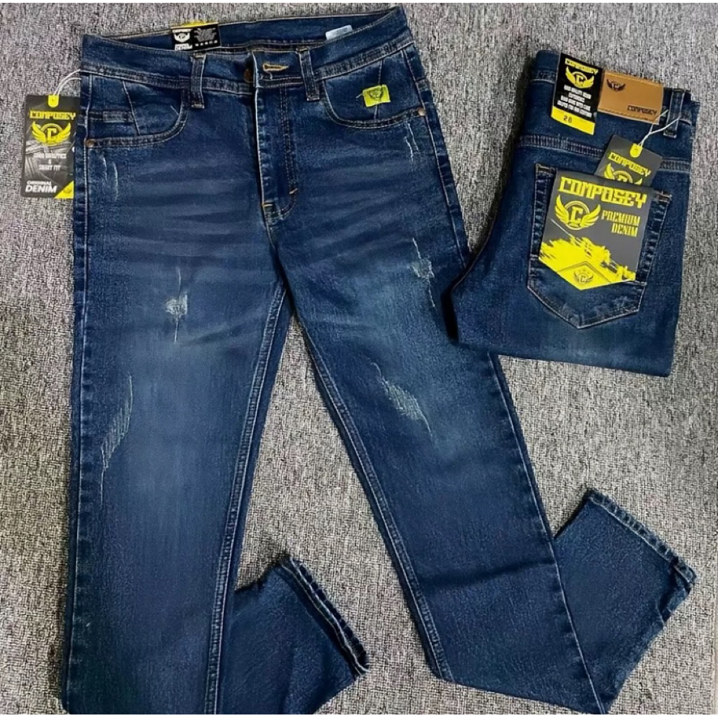 Celana jeans panjang pria/celana pria/celana ripped pria/celana jeans pria/celana levis sobek/celana