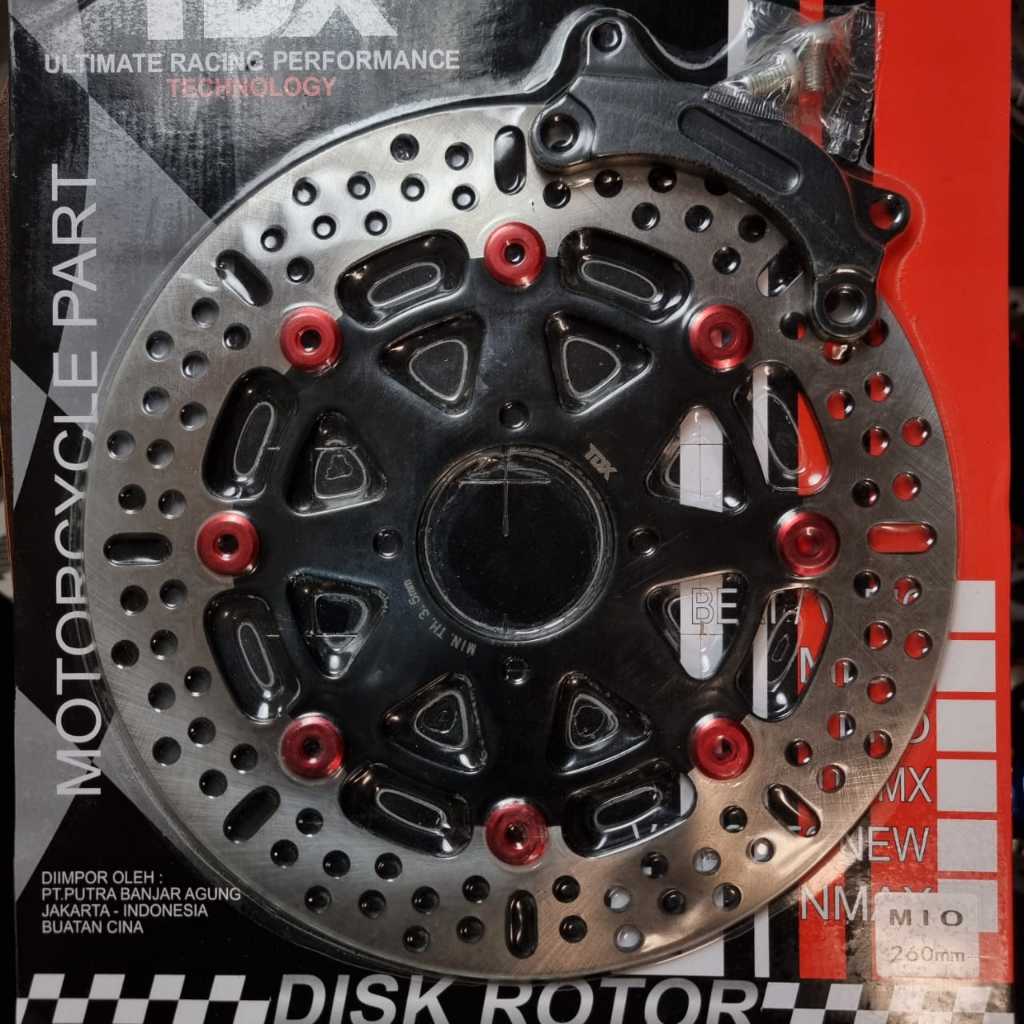 DISC 260 MM BULAT KEMBANG BRAKE TDX PIRINGAN CAKRAM DEPAN 260MM PLUS BREKET MIO BEAT