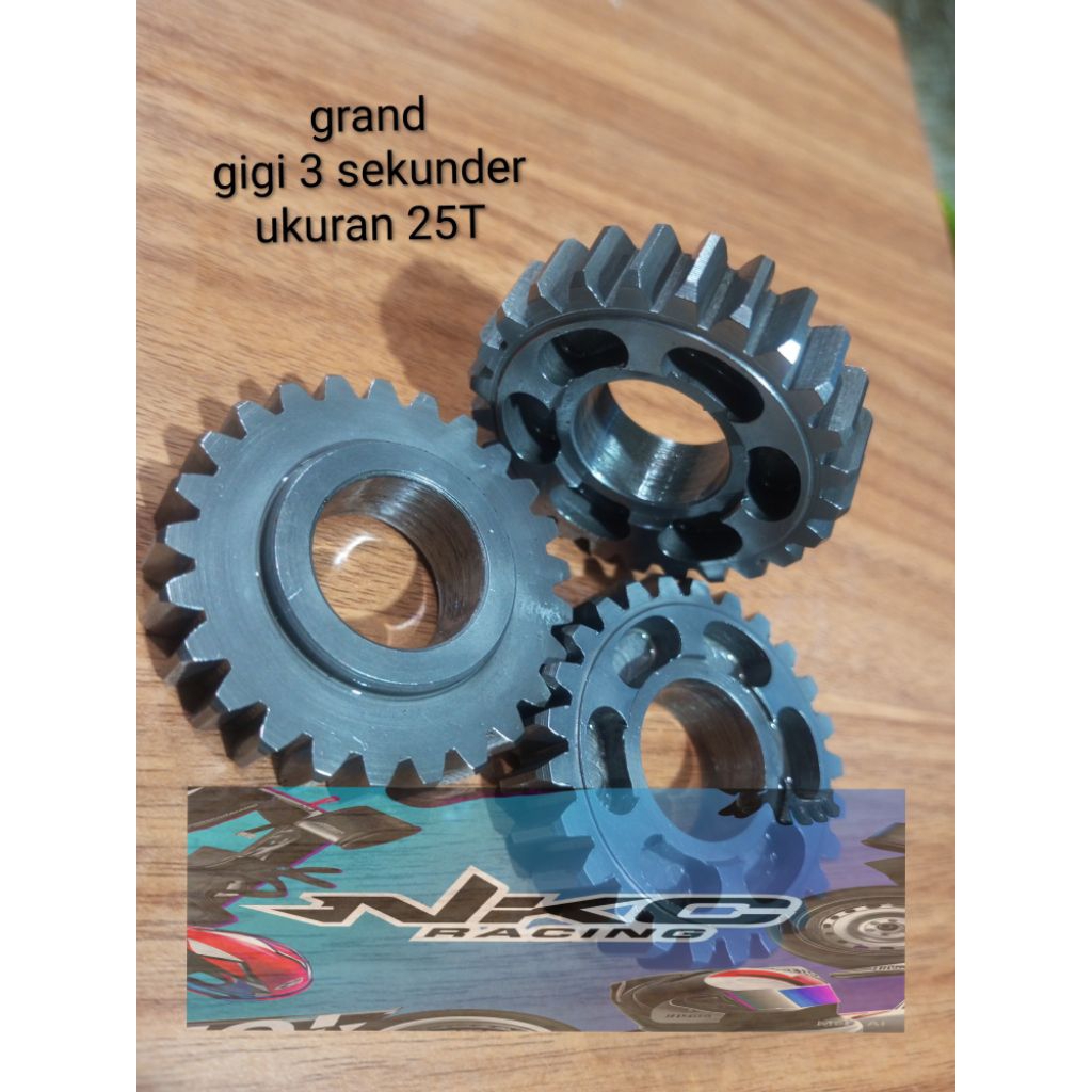 rasio racing Honda grand,legeda,Supra fit lama gigi 3 sekunder 25T