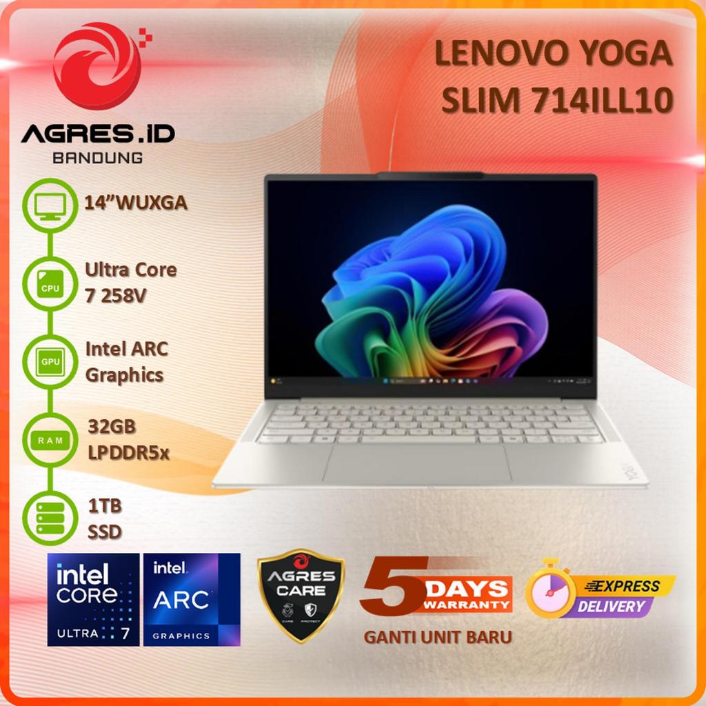 LENOVO YOGA SLIM 7I AURA EDITION 14ILL10 CORE ULTRA 7 258V 32GB 1TB 14 INCH WUXGA OLED 100% DCI-P3 I