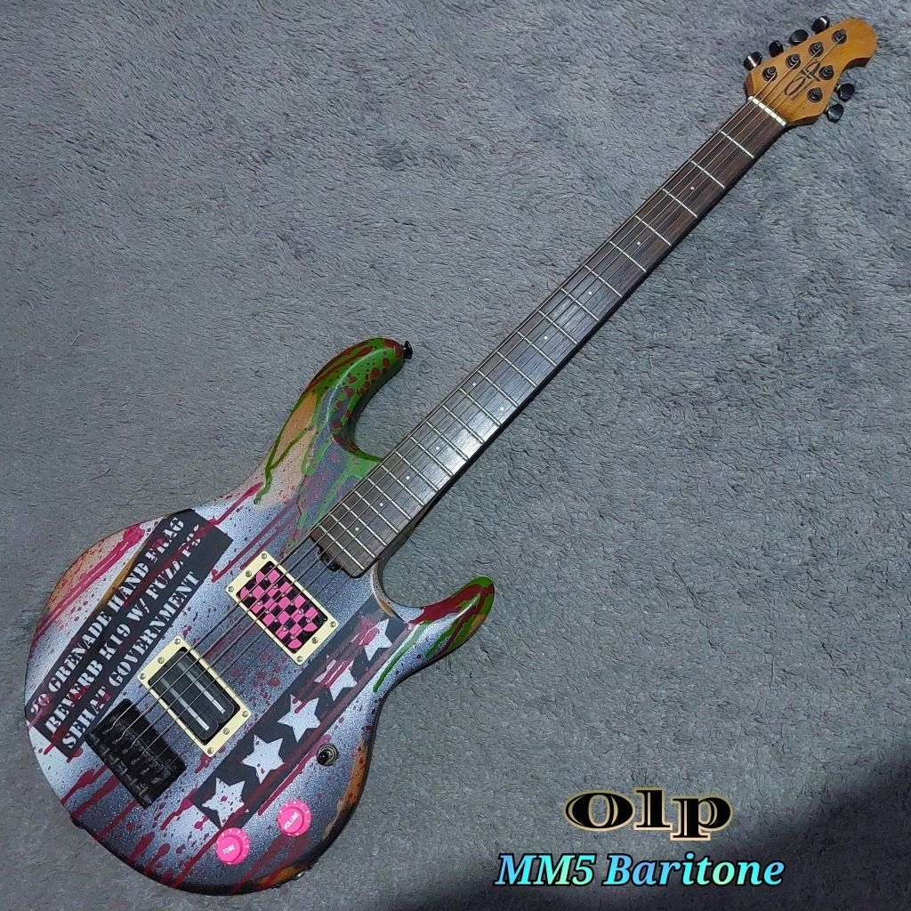 gitar langka olp mm5 baritone by ernieball musicman