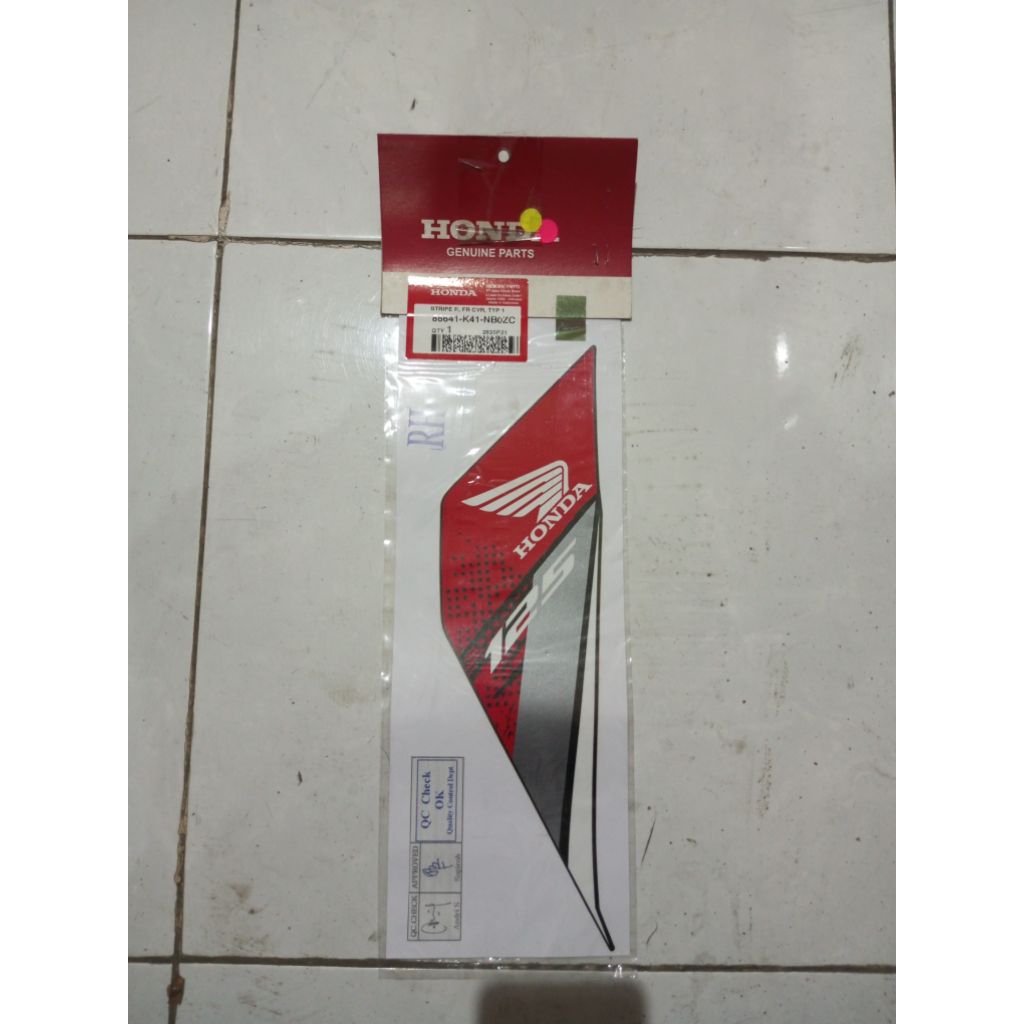 HGP 86641-K41-NB0ZC STRIPE R, FR CVR, TYP 1 NEW SUPRA X 125 FI