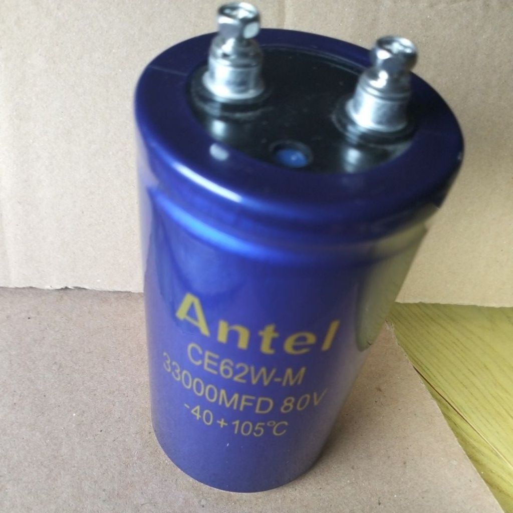 KAPASITOR ELKO 33.000UF 80VOLT ELCO 33000 UF 33000MFD 80 V ANTEL