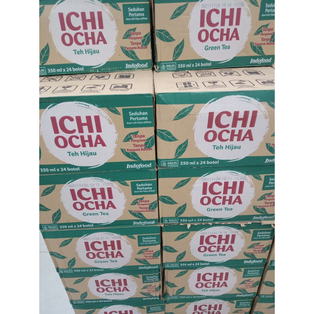 ichi ocha botol rasa teh hijau isi 24