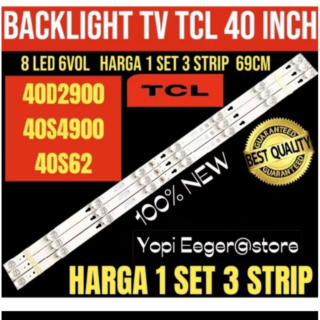 BACKLIGHT TV TCL 40 INCH