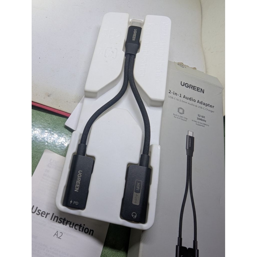 Original Audio Splitter DAC Ugreen Splitter Magnetic type C to jack audio DAC