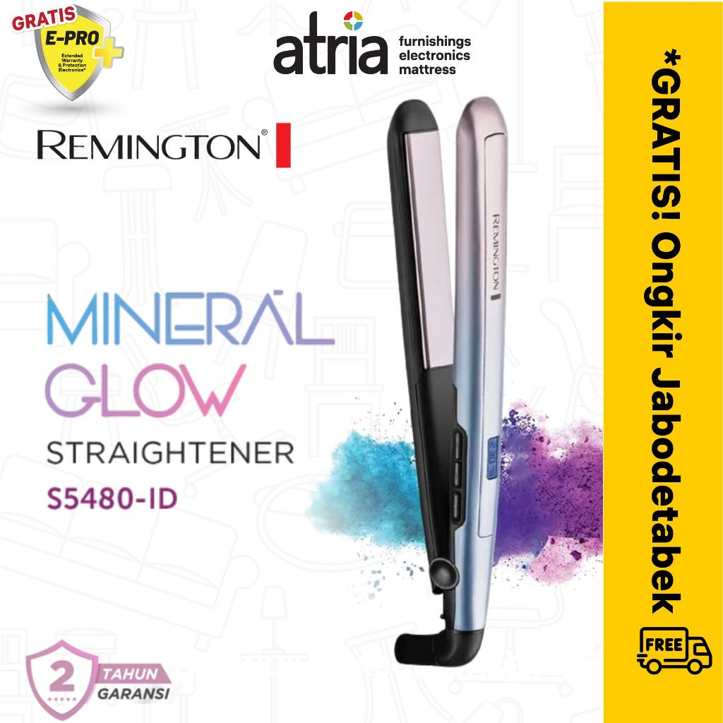 Remington Catokan Pelurus Rambut Mineral Glow S5408