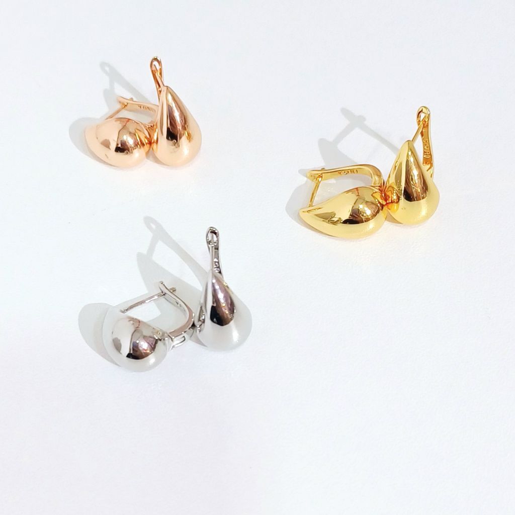 Glans - Anting Wanita Jepit Model Tetes Air