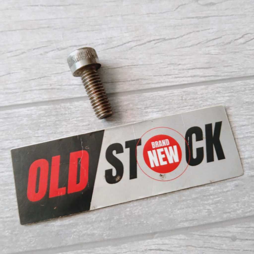 BAUT L UKURAN BAUT M6X16 NEKEL NEW OLD STOCK