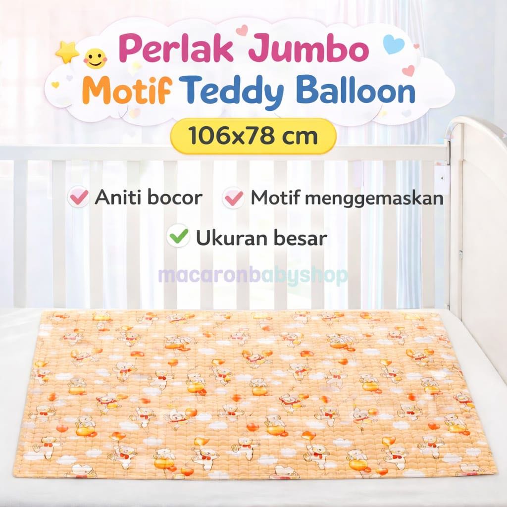 Perlak bayi jumbo waterproof/perlak karet murah anti air/perlak ompol bayi jumbo murah